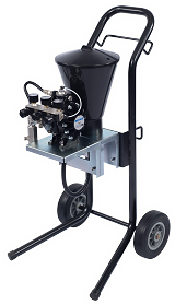 Binks DX70 Cart mounted pump with hopper